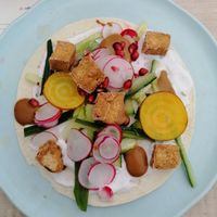 Vegan taco starter at The Potting Shed in Langley