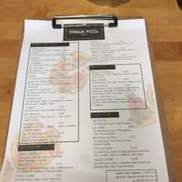 Menu 1 at Urban Pizza in Vienna