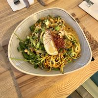 Vegan peanut zoodles  at Kulturschranne in Dachau