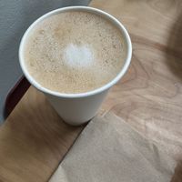 Oat milk lattee  at Bliss Cafe in San Luis Obispo