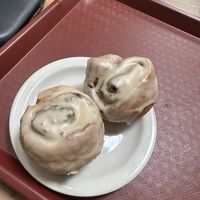 Homemade cinnamon rolls, so good  at Bliss Cafe in San Luis Obispo