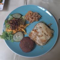 Menú del día, Lasagna de vegetales at Anacardos in Cartagena