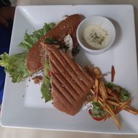 Sandwich de jamón vegano at Anacardos in Cartagena