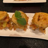 Awesome tempura beautifully presented
 at Anacardos in Cartagena