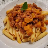 Vegan Soy Meat Bolognese at Anacardos in Cartagena