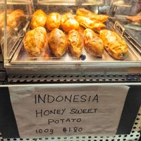 Baked sweet potato at SF Fruits & Juices - Clementi Mall in West Singapore