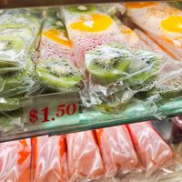 Mixed cut fruits stick at SF Fruits & Juices - Clementi Mall in West Singapore