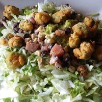 "Lizzy's shockingly good house salad" at Lizzy's in Savannah