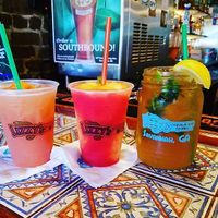 Some delicious drinks at Lizzy's in Savannah
