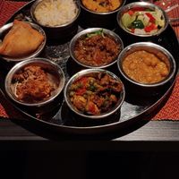 Vegan thali at Namastey India in Veenendaal