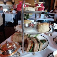 Sandwiches, scones and cakes at The Georgian Tearoom The Dome in Edinburgh