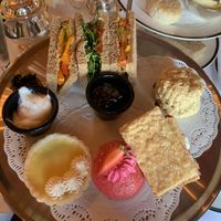 VEGAN CHAMPAGNE AFTERNOON TEA  at The Georgian Tearoom The Dome in Edinburgh