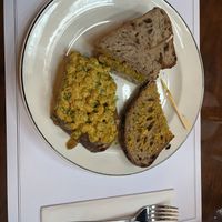 Coronation chickpea sourdough sandwich  at The Georgian Tearoom The Dome in Edinburgh