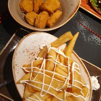 Snuggets with fries and mayo 🥰 at Peter Pane - Pasing in Munich