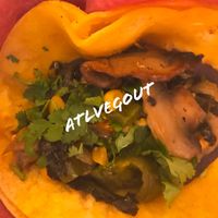 Kale, mushroom and poblano taco at Little Rey in Atlanta