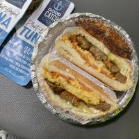 SEC from the grill, and Good Catch tuna from Plantega at My Deli Gourmet in Bronx