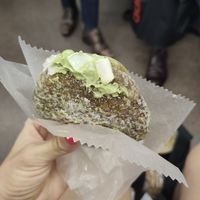 Matcha donut - seems with milk :( at Boul'ange in Nagoya