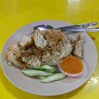 "Chicken Rice" at Vegetarian Mee Rebus in Malacca