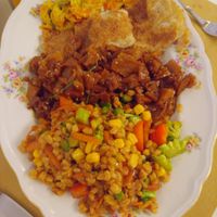 Big double mix meal at Meublè Adriana in Sirmione