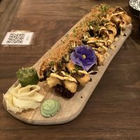 Sushi tuna and shrimp at Vegan Sushi Bar - Kinkerstraat in Amsterdam