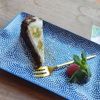 Matcha carrot cake at Vegan Sushi Bar - Kinkerstraat in Amsterdam