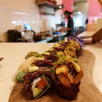 Tuna cream cheese & chicken teriyaki at Vegan Sushi Bar - Kinkerstraat in Amsterdam