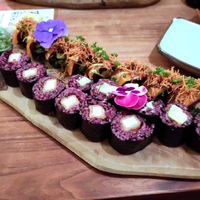 Sushis and makis at Vegan Sushi Bar - Kinkerstraat in Amsterdam