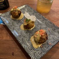  Takoyaki - tastes incredible! at Vegan Sushi Bar - Kinkerstraat in Amsterdam