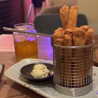 sweet potato fries with truffle mayo  at Vegan Sushi Bar - Kinkerstraat in Amsterdam