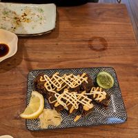 Fried cali roll (our least favourite) at Vegan Sushi Bar - Kinkerstraat in Amsterdam