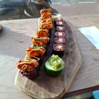 No shrimp en miso glazed at Vegan Sushi Bar - Kinkerstraat in Amsterdam