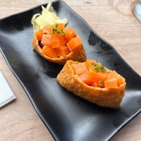 Vegan salmon   at Vegan Sushi Bar - Kinkerstraat in Amsterdam