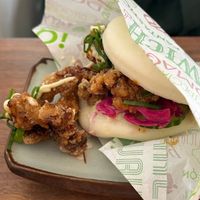 Fried Mushroom Bao Bun  at Vegan Sushi Bar - Kinkerstraat in Amsterdam