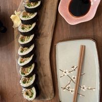 Kimbap- Korean pulled beef  at Vegan Sushi Bar - Kinkerstraat in Amsterdam