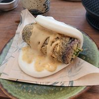 bao "tje" kroket bao bun (so good omg) at Vegan Sushi Bar - Kinkerstraat in Amsterdam