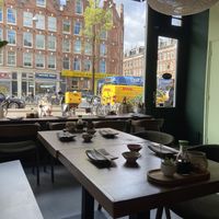 Inside their new location at the Bilderdijkstraat  at Vegan Sushi Bar in Amsterdam