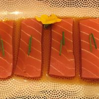 Salmon sashimi  at Vegan Sushi Bar - Kinkerstraat in Amsterdam