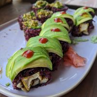 Vegan sushi roll :) at Vegan Sushi Bar - Kinkerstraat in Amsterdam