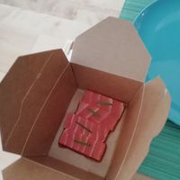 Salmon sashimi at Vegan Sushi Bar - Kinkerstraat in Amsterdam