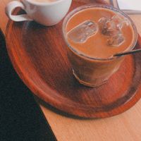 Ice coffee & americano at Espressobar Lucca in Ede