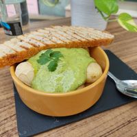 Papas with avocado mojo at Avocadisimo in Gran Canaria