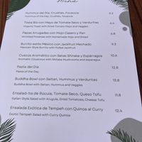Menu  at Avocadisimo in Gran Canaria
