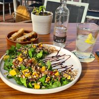 Powerful and healthy salat nicely presented at Avocadisimo in Gran Canaria