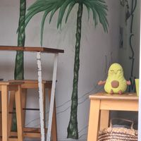 Mr or Miss Aguacate wellcomes you! at Avocadisimo in Gran Canaria