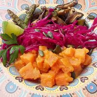 Couscous with shiitake, sweet potato, etc. at Avocadisimo in Gran Canaria