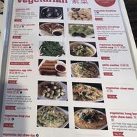 Items with blue V are either already completely vegan or can be easily made vegan   at Journey To The Dumpling in Elk Grove