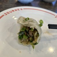 Inside of vegan dumpling   at Journey To The Dumpling in Elk Grove