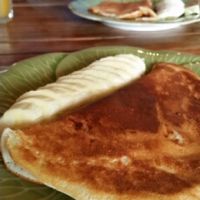 vegan banana pancake at Juicy4U in Chiang Mai