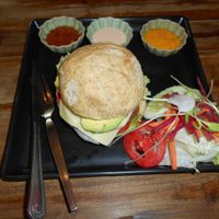 Juicy4U, Chiang Mai 12, Veggie Burger at Juicy4U in Chiang Mai