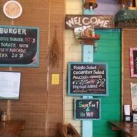 back wall at Juicy4U in Chiang Mai